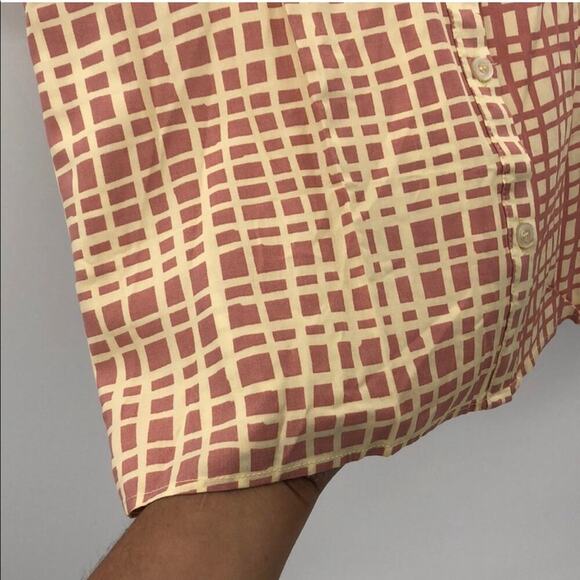 Lularoe Amy mauve cream button cropped top oversized boxy back to school - Picture 3 of 5